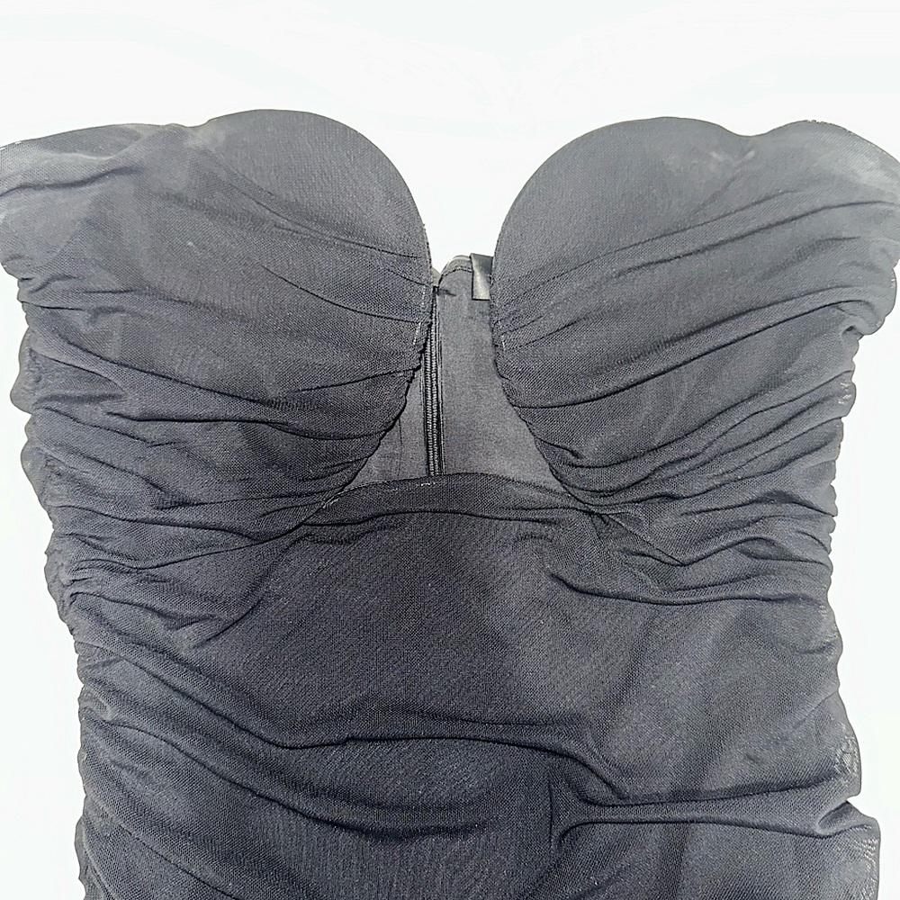 Black mesh mini dress (Leau) size Medium